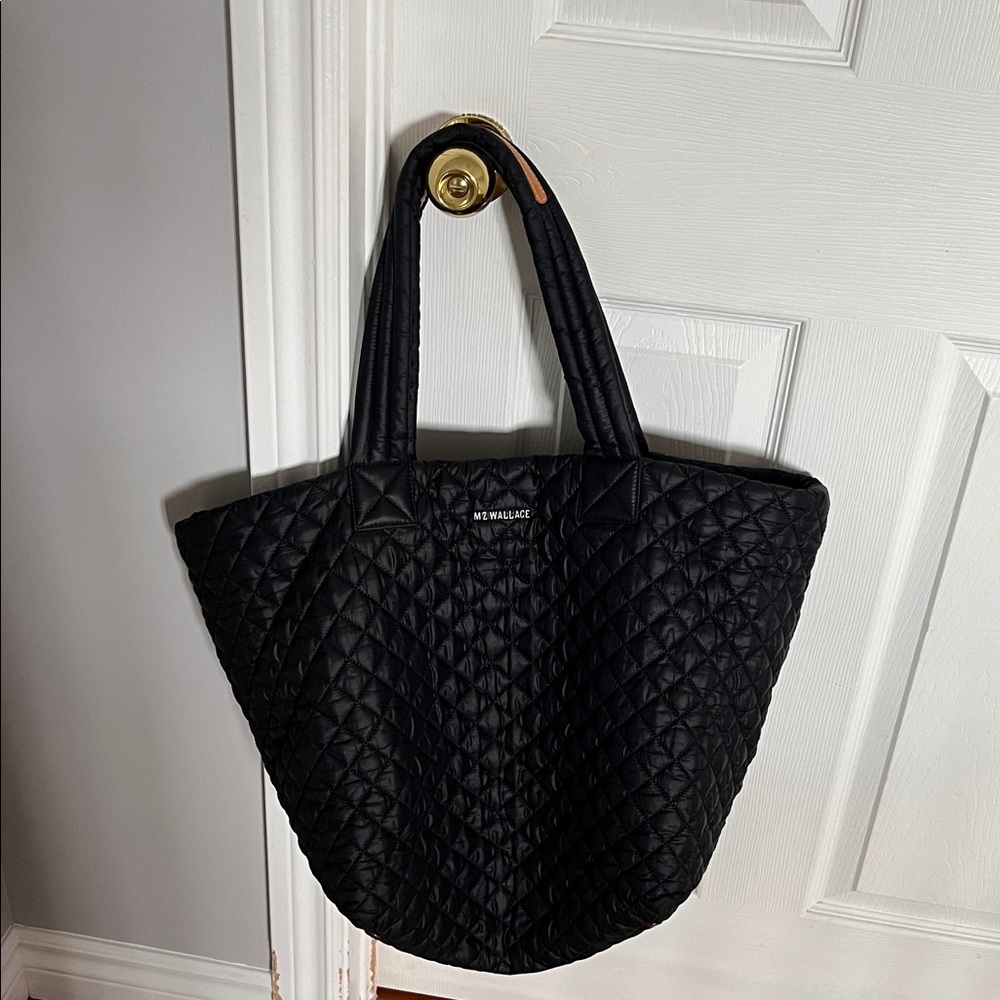MZ Wallace Black Quilted Tote